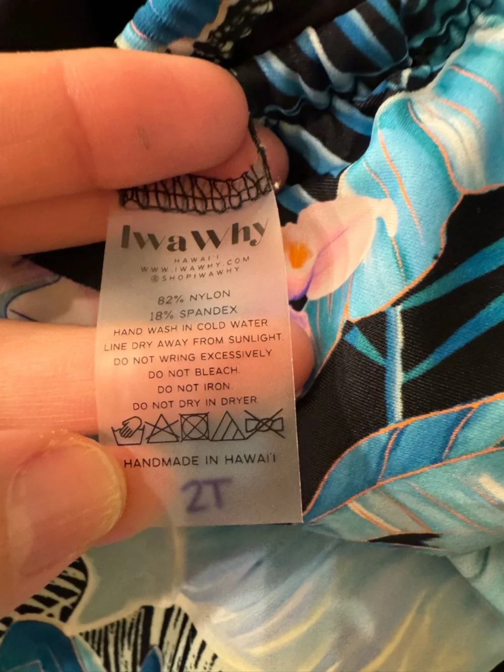 Adorable Ruffle Top Swimsuit in Orchid Isle Print Handmade in Hawaii by Iwa Why